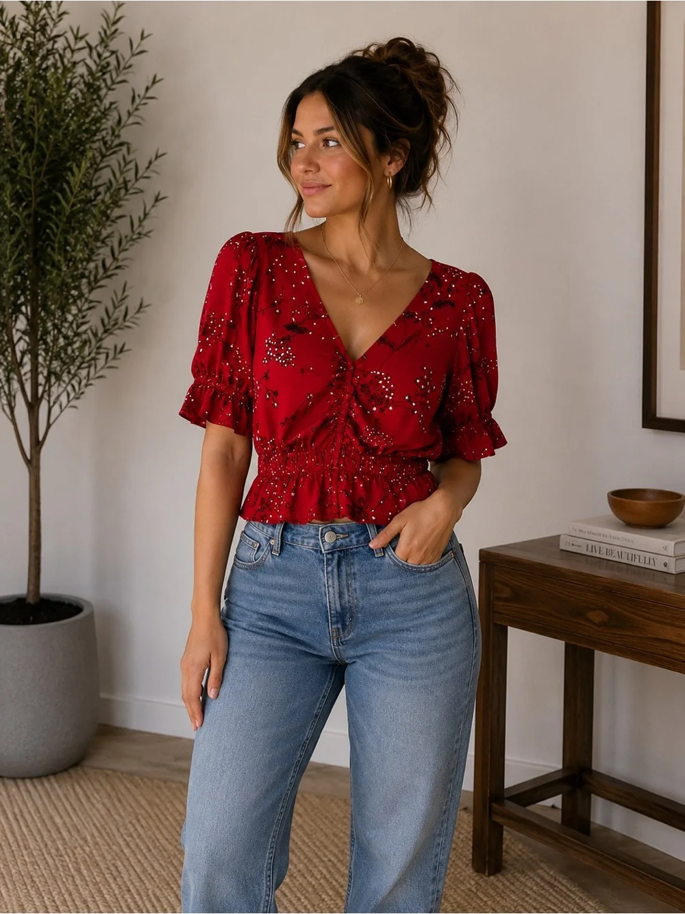 Madewell bright red